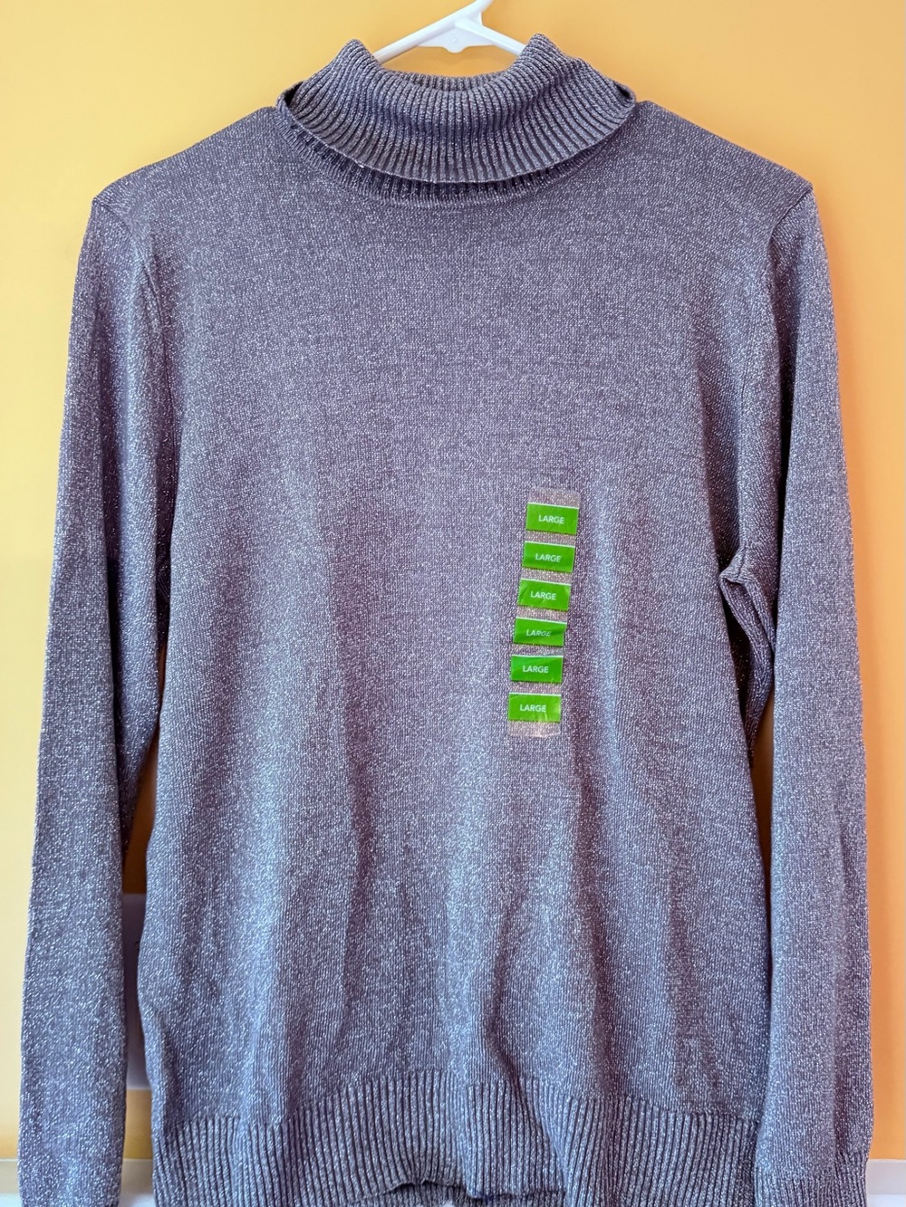 Joseph A Women's Heather Gray Turtleneck Sweater
